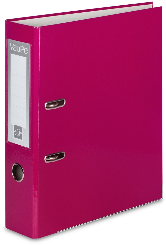 Segregator A4 VauPe FCK, 75mm, do 500 kartek, różowy