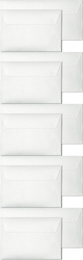 5x Koperta ozdobna Galeria Papieru Millenium, C6, 120g/m2, 10 sztuk, złamana biel