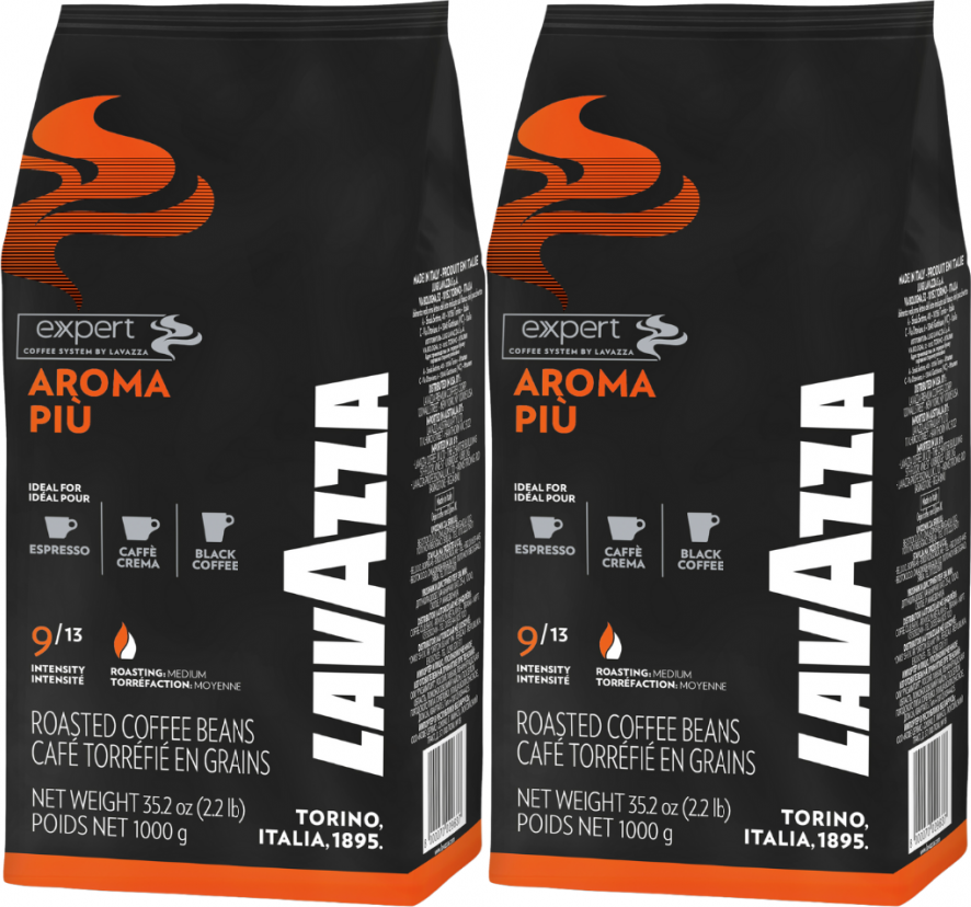 2x Kawa ziarnista Lavazza Expert Aroma Piu, 1kg