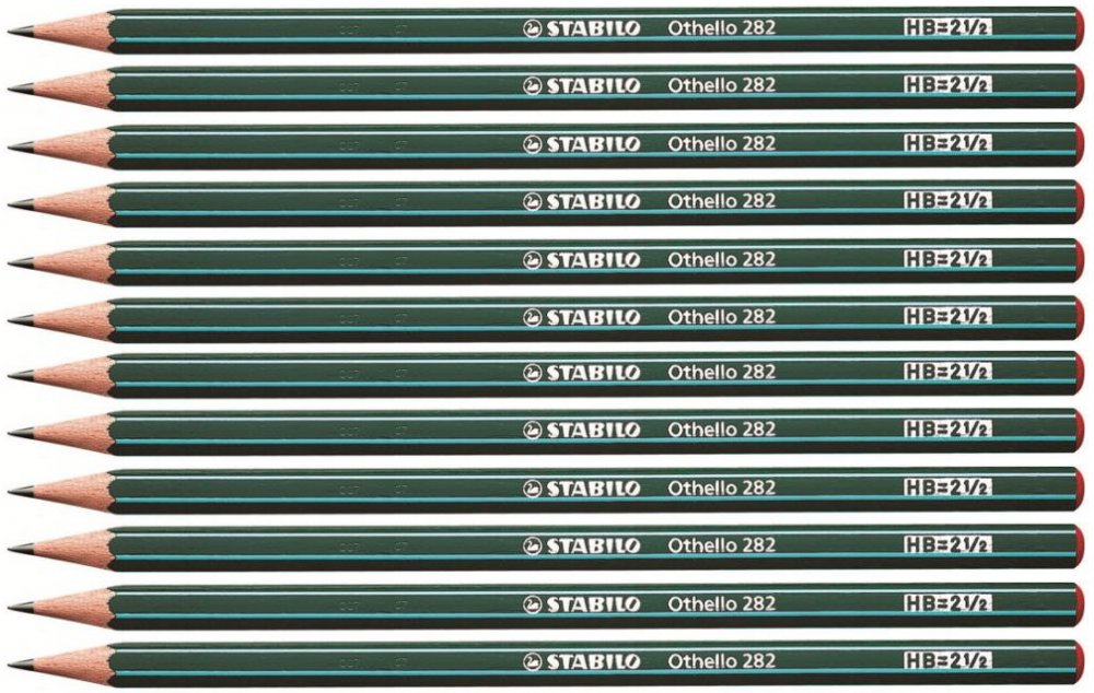 12x ołówek Stabilo Othello, HB, zielony