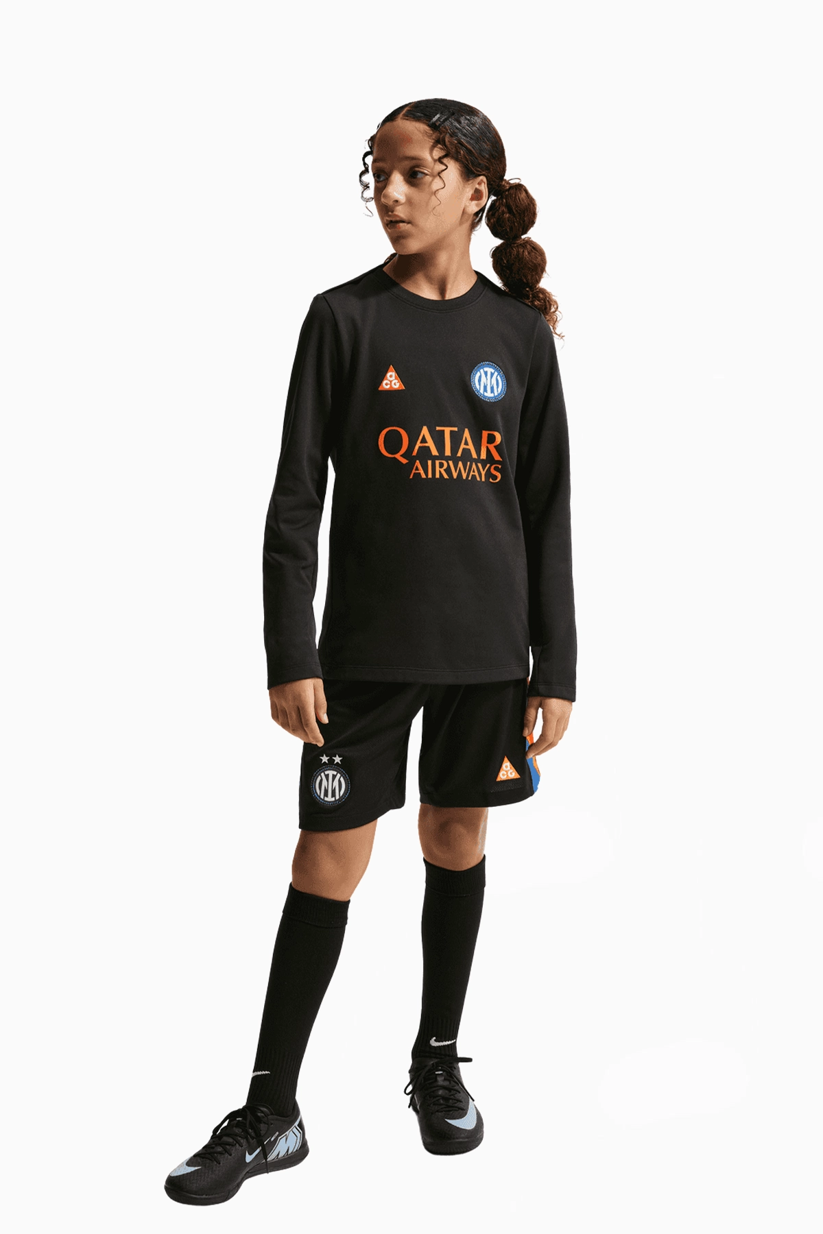 Koszulka z długim rękawem Nike Inter Mediolan x ACG 25/26 Academy Pro Junior - Czarny