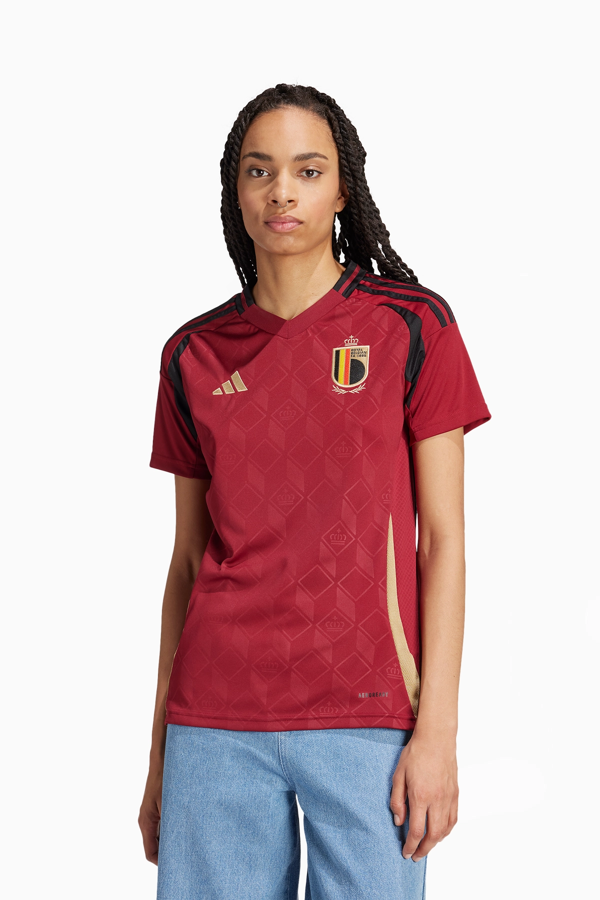Koszulka Reprezentacji Belgii adidas 2024 Domowa Damska - Bordowy