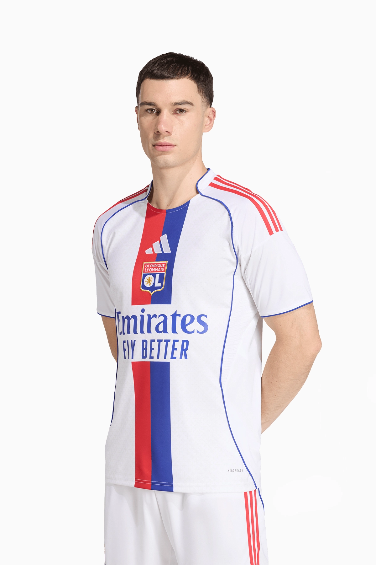 Koszulka adidas Olympique Lyon 25/26 Domowa Replica - Biały