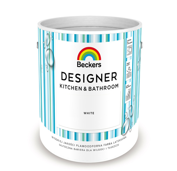 Farba Beckers Kitchen&Bathroom 5l biała