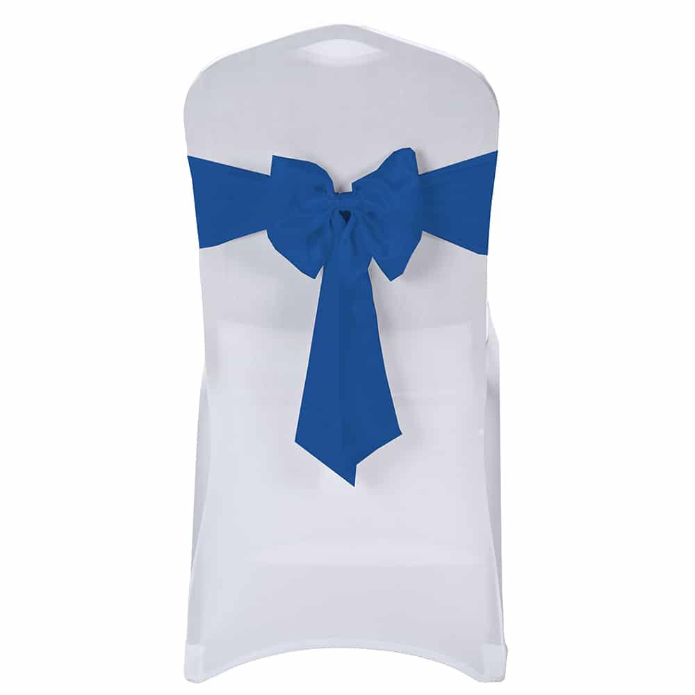 Kokarda elastyczna na krzesła kolor niebieski