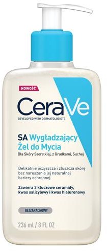 Cerave - żel wygładzający do suchej i szorstkiej skóry twarzy, 236 ml