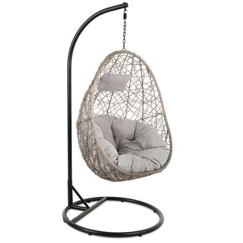 Závesné kreslo Bacoli šedé