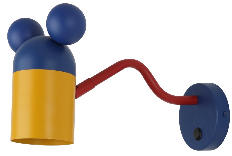 GTV Mouse kinkiet 1x25 W granatowo-żółty OS-MOUSW-27-DEC