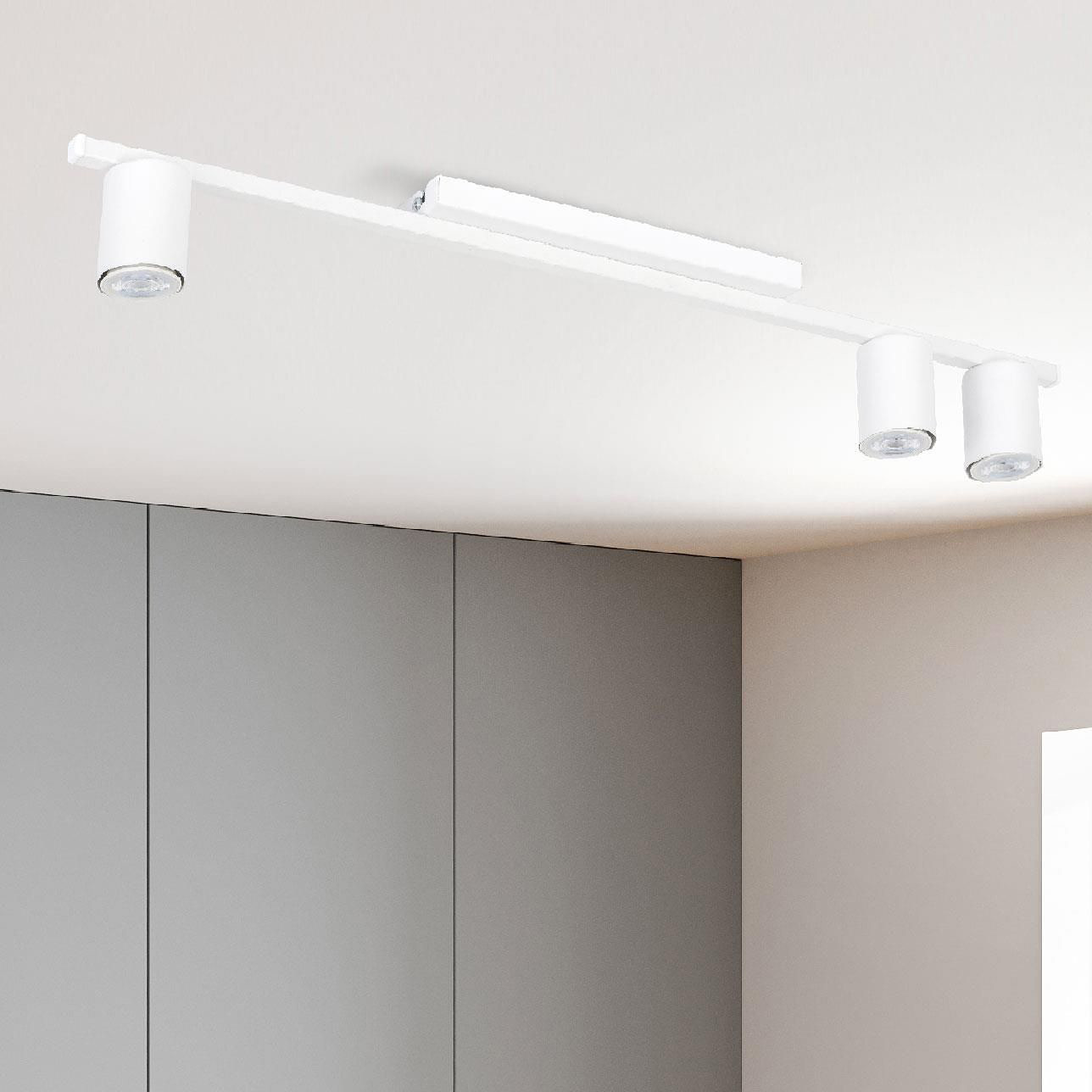 TK Lighting Logan lampa podsufitowa 3x10 W biała 4570