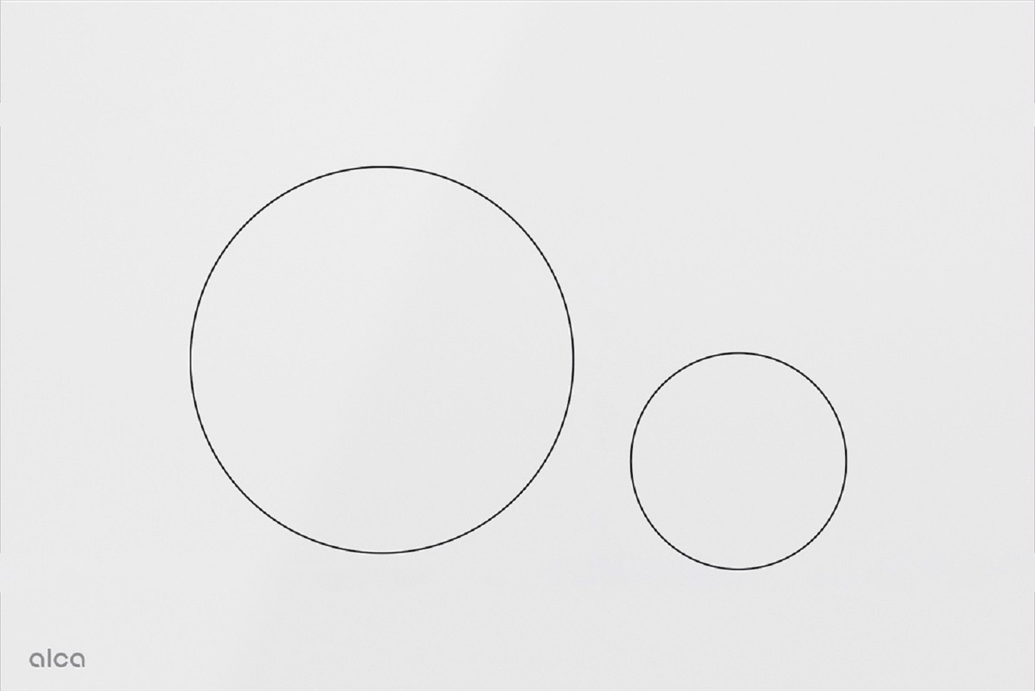 Alca Flat przycisk spłukujący do WC biały TURN-WHITE