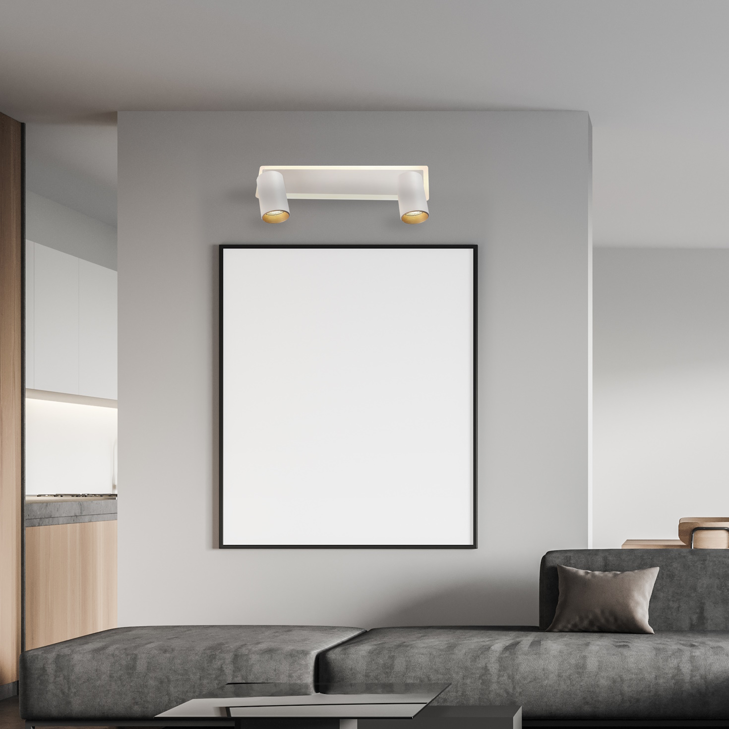 Light Prestige Parma lampa podsufitowa 2x5 W biała LP-0612/2WSWH