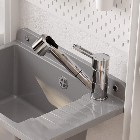 Deante Narcyz bateria kuchenna stojąca chrom BDN_071M