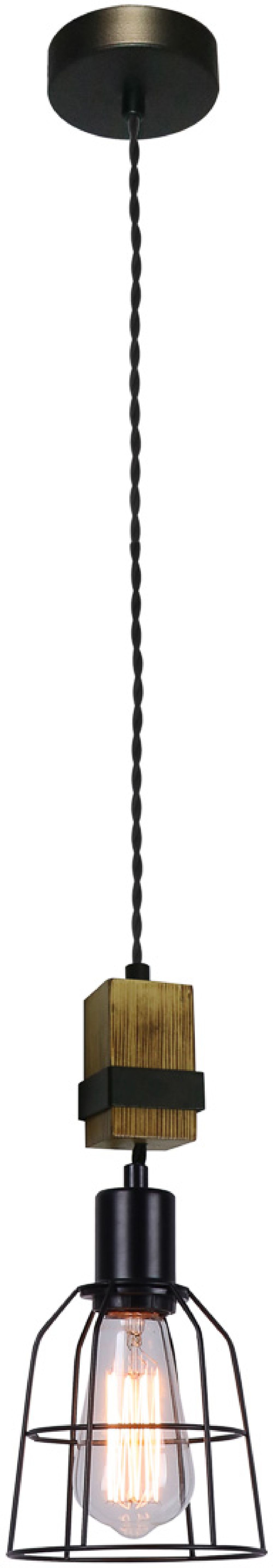 Italux Ponte lampa wisząca 1x60 W czarna PND-4290-1-L