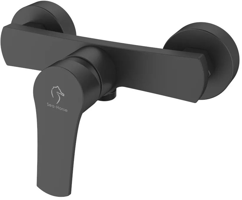 Sea-Horse Fogo Black bateria prysznicowa ścienna czarny mat BJV106B