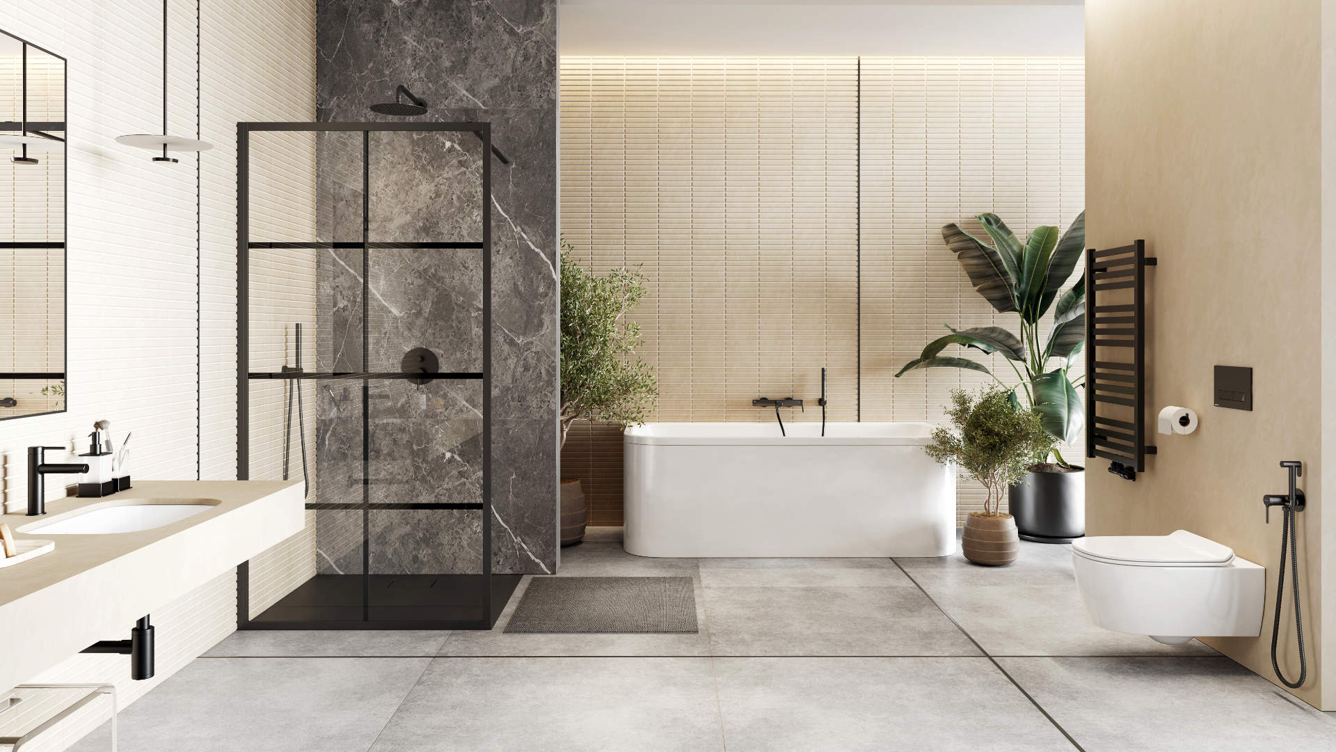 Excellent Pi bateria prysznicowa podtynkowa nikiel szczotkowany AREX.1247NB