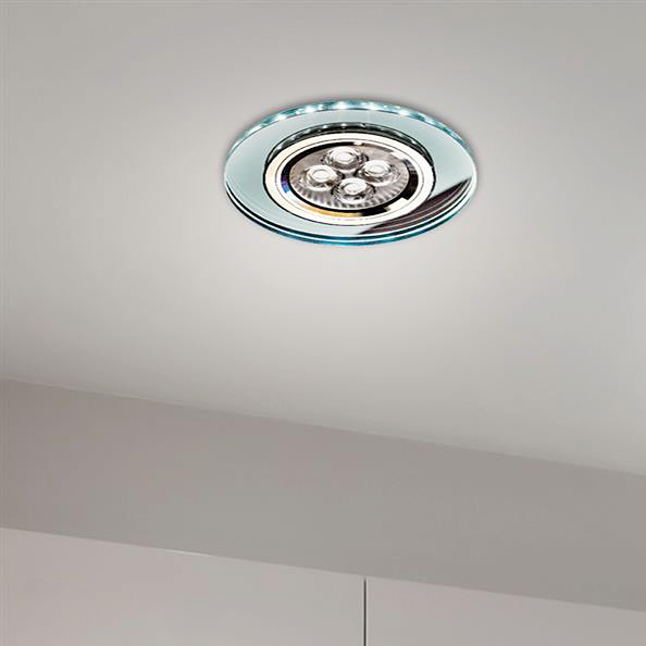 Candellux lampa do zabudowy 1x50W + 1x2,1W LED przezroczysty/chrom 2226941