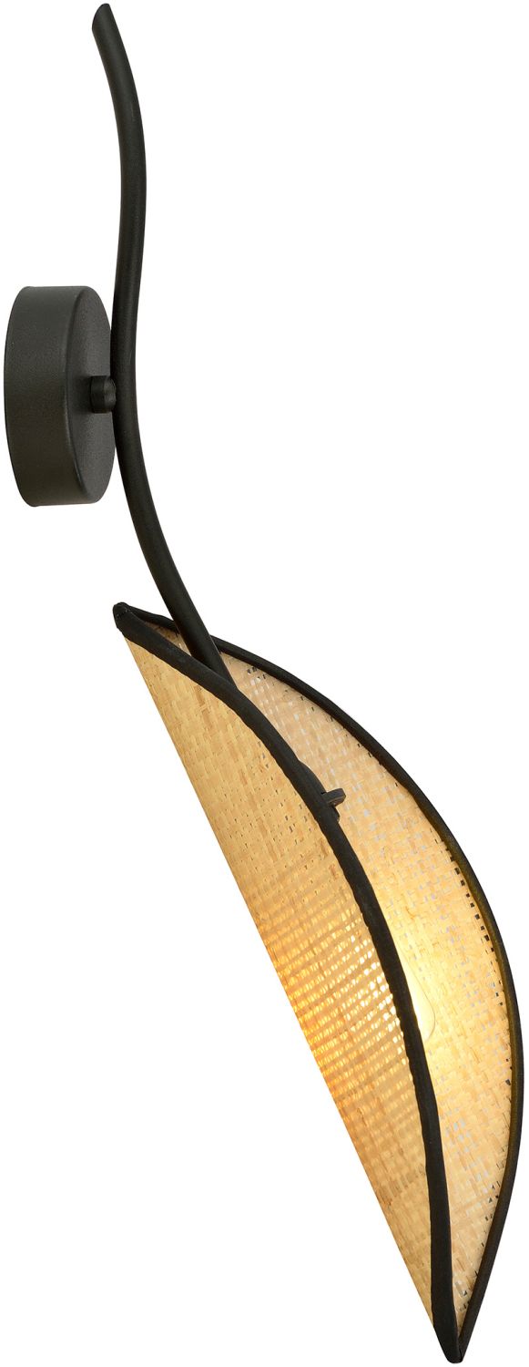 Emibig Lotus kinkiet 1x10 W czarny-brązowy 1108/K1