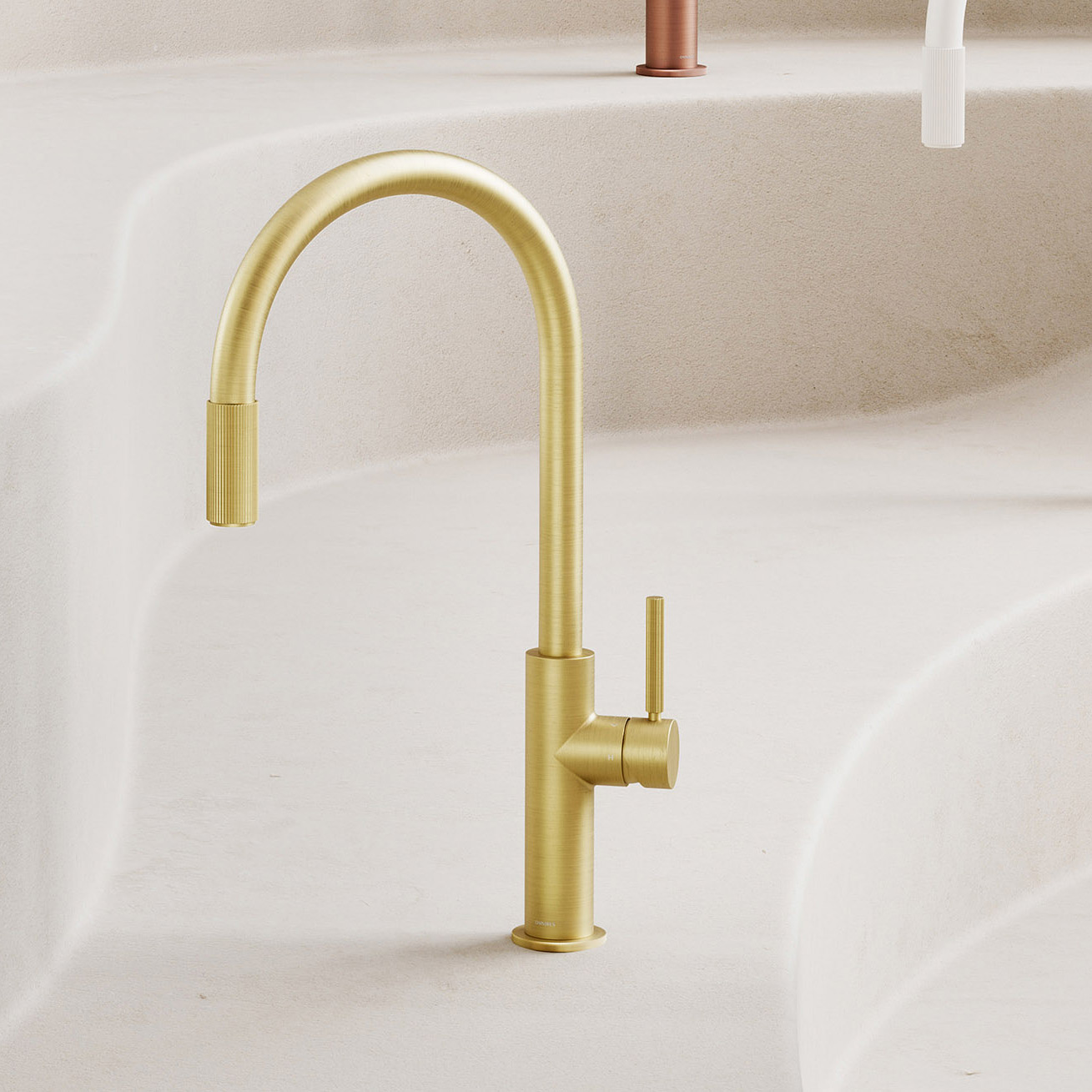 Omnires Switch bateria kuchenna stojąca z systemem do filtrowania wody mosiądz szczotkowany SW9057-FD1BSB