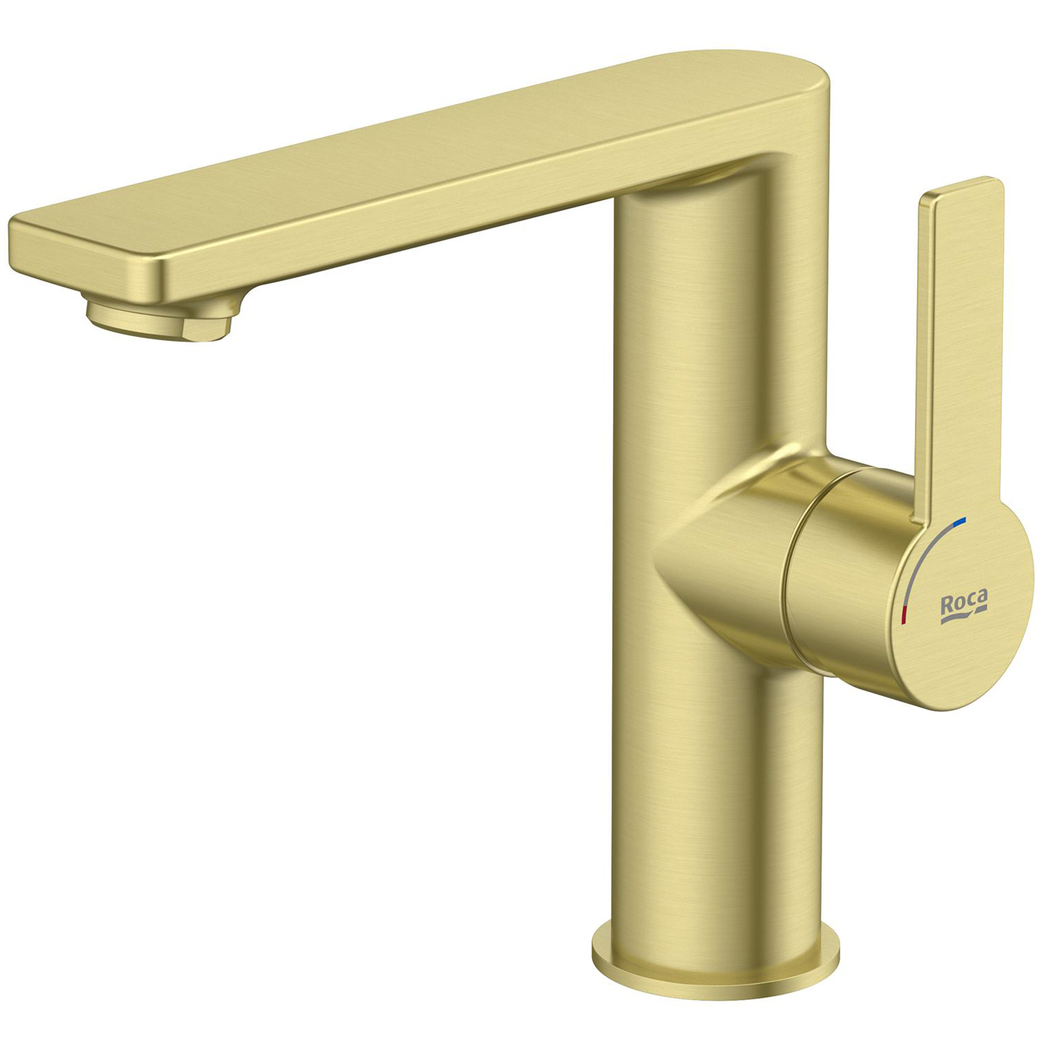 Roca Targa bateria umywalkowa stojąca Brushed Gold A5A405FVA0