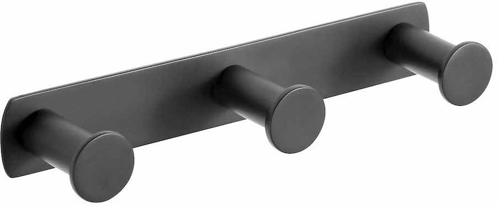 Stella wieszak na ręcznik 3-hakowy czarny mat 18.043-B