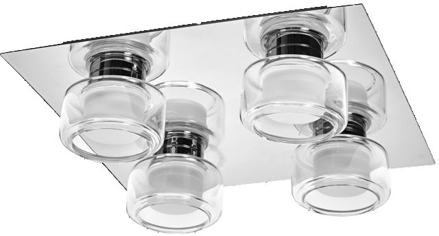 Osram Orbis Flame lampa podsufitowa 4x5,5 W chrom