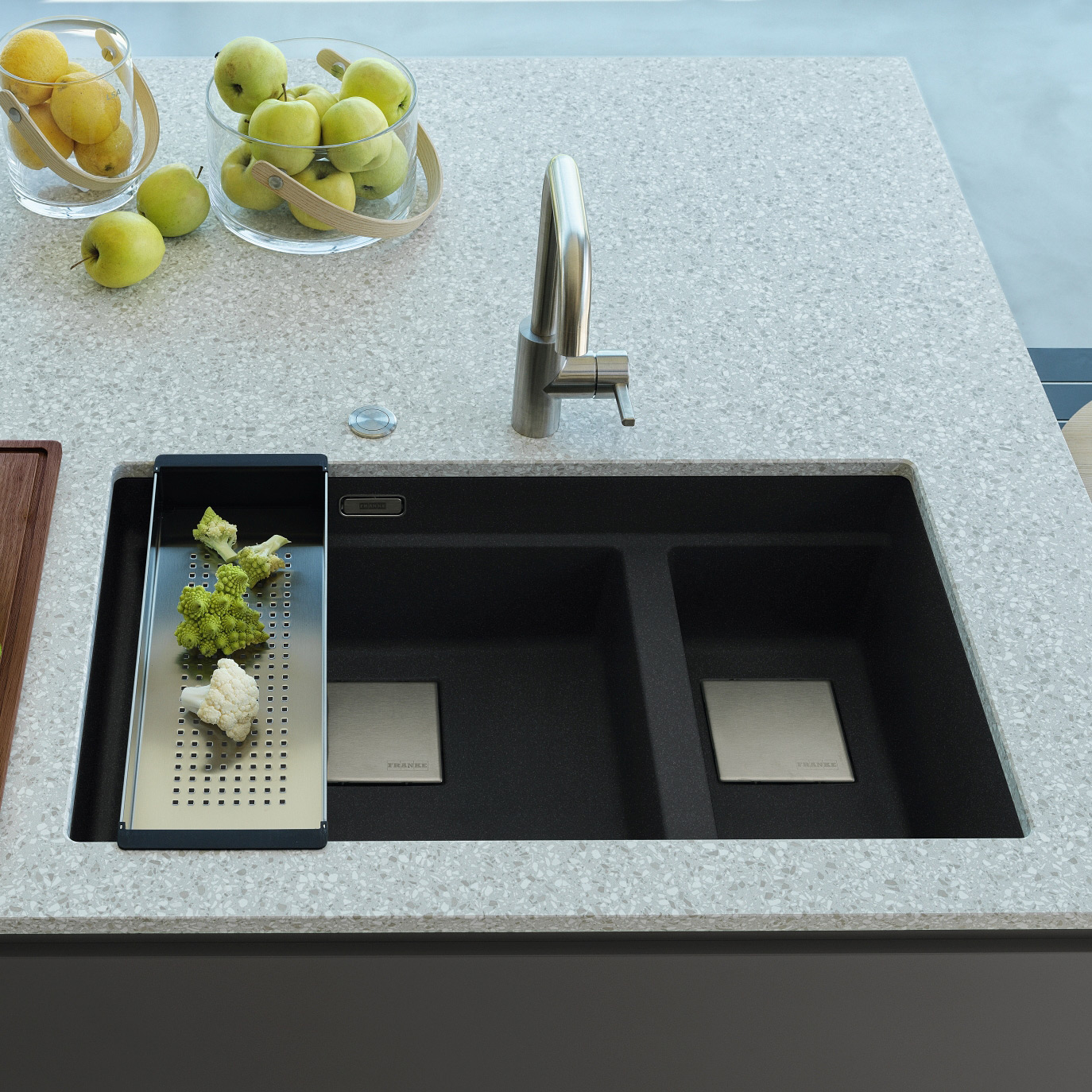 Franke Kanon KNG 120 zlewozmywak 76x46 cm Fragranite onyx 125.0528.636 - Wysyłka w 24h