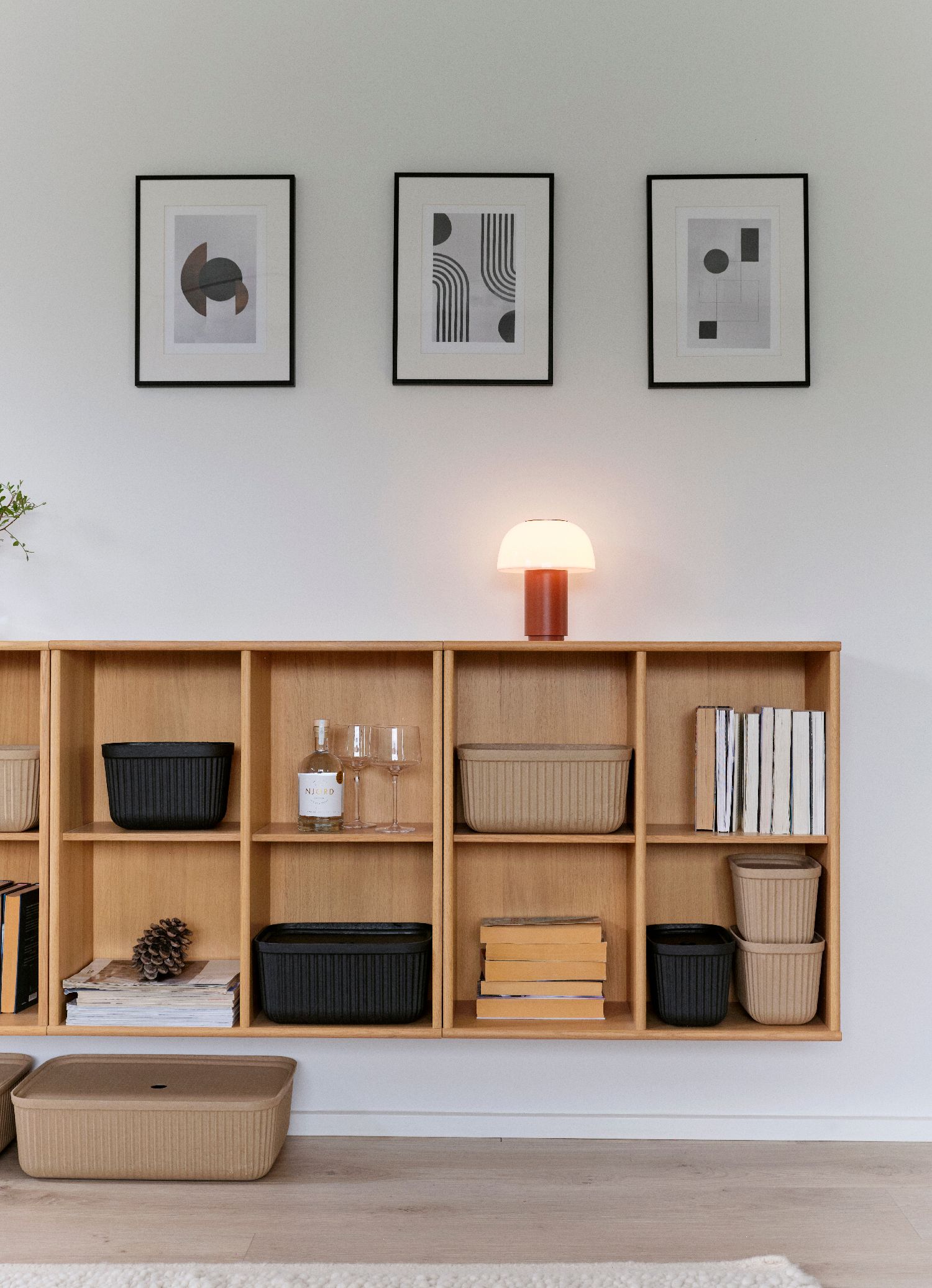 Zone Denmark Pulp pojemnik łazienkowy czarny 31775