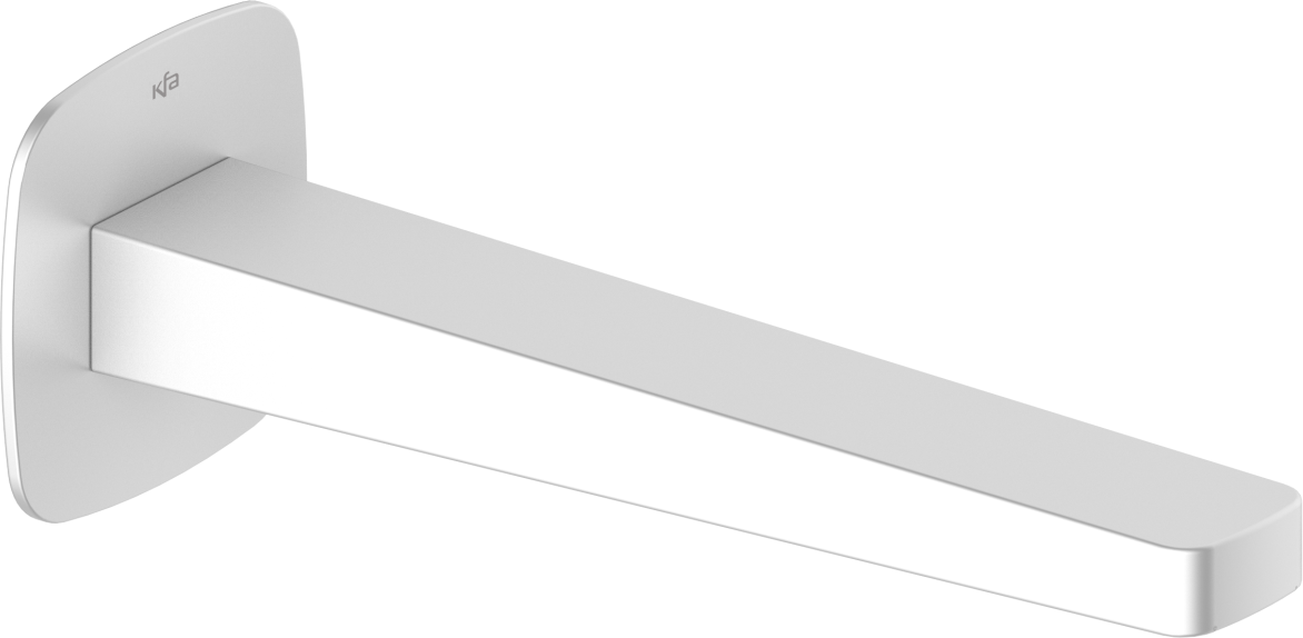 KFA Armatura Malaga White wylewka do baterii wannowej biała 836-007-44