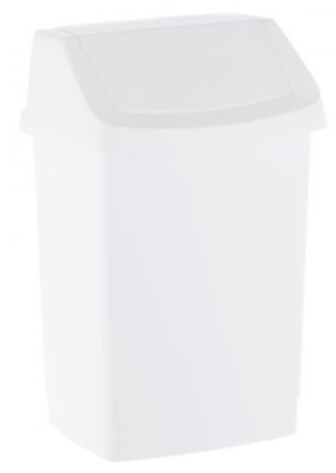 Merida kosz na śmieci 25 l z uchylną pokrywą biały B8C