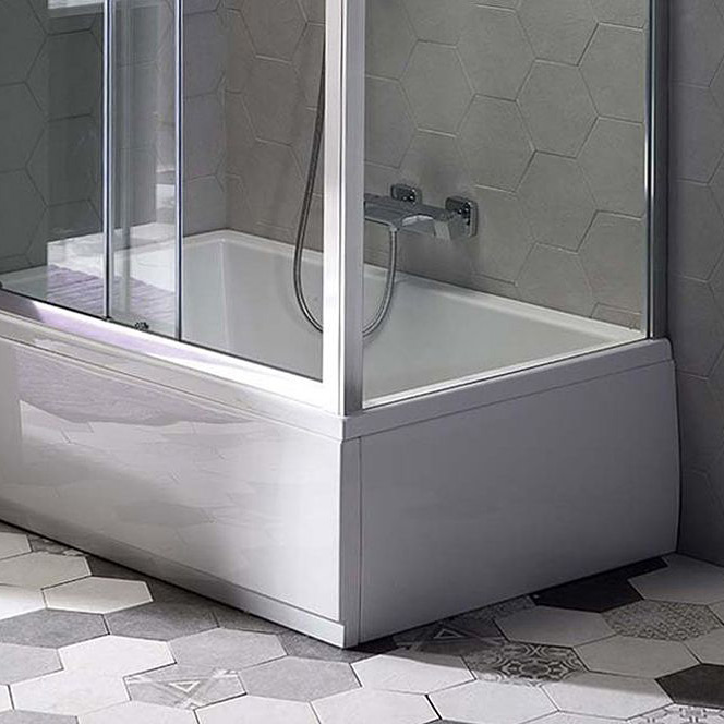 Polysan Deep Plain obudowa do brodzika 110 cm frontowa lewa biała 83648