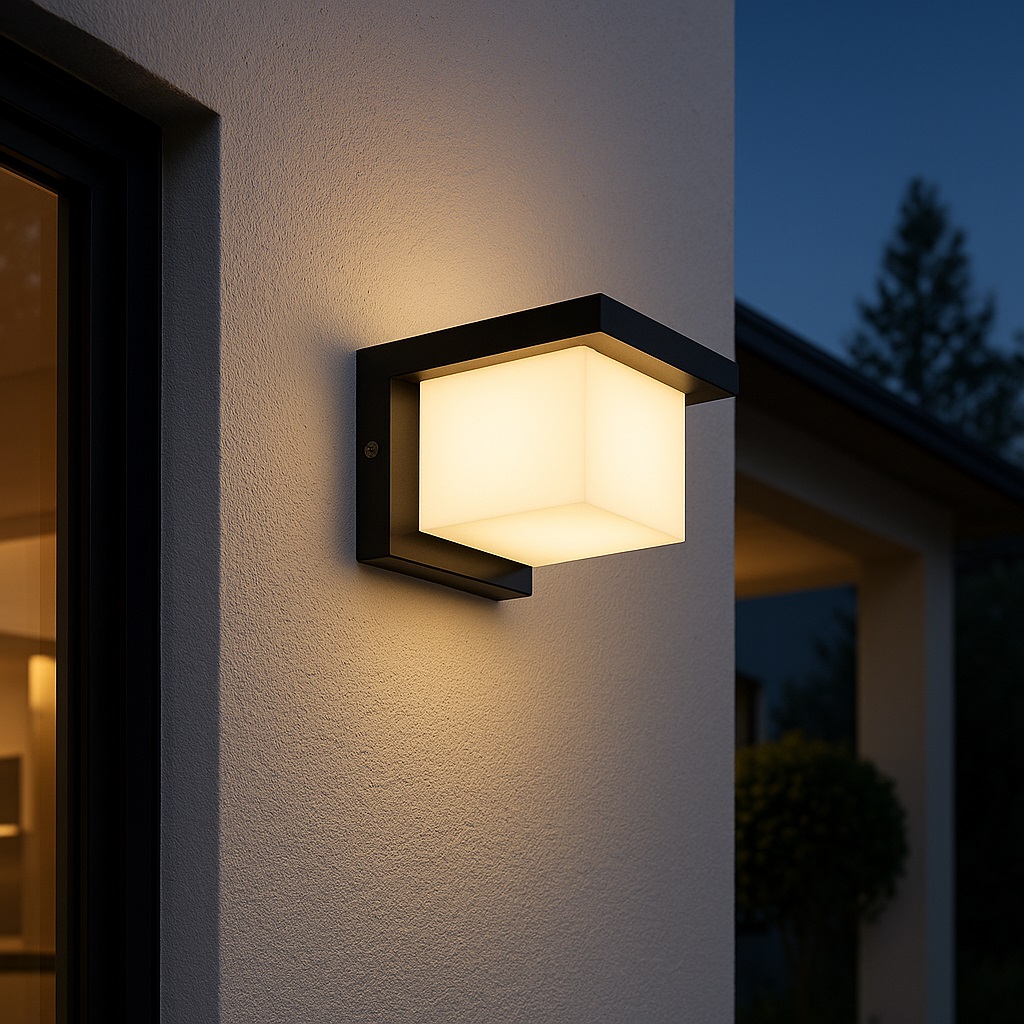 Abigali Frizer3 kinkiet zewnętrzny 1x12 W czarny-mleczny LZFRIZ3