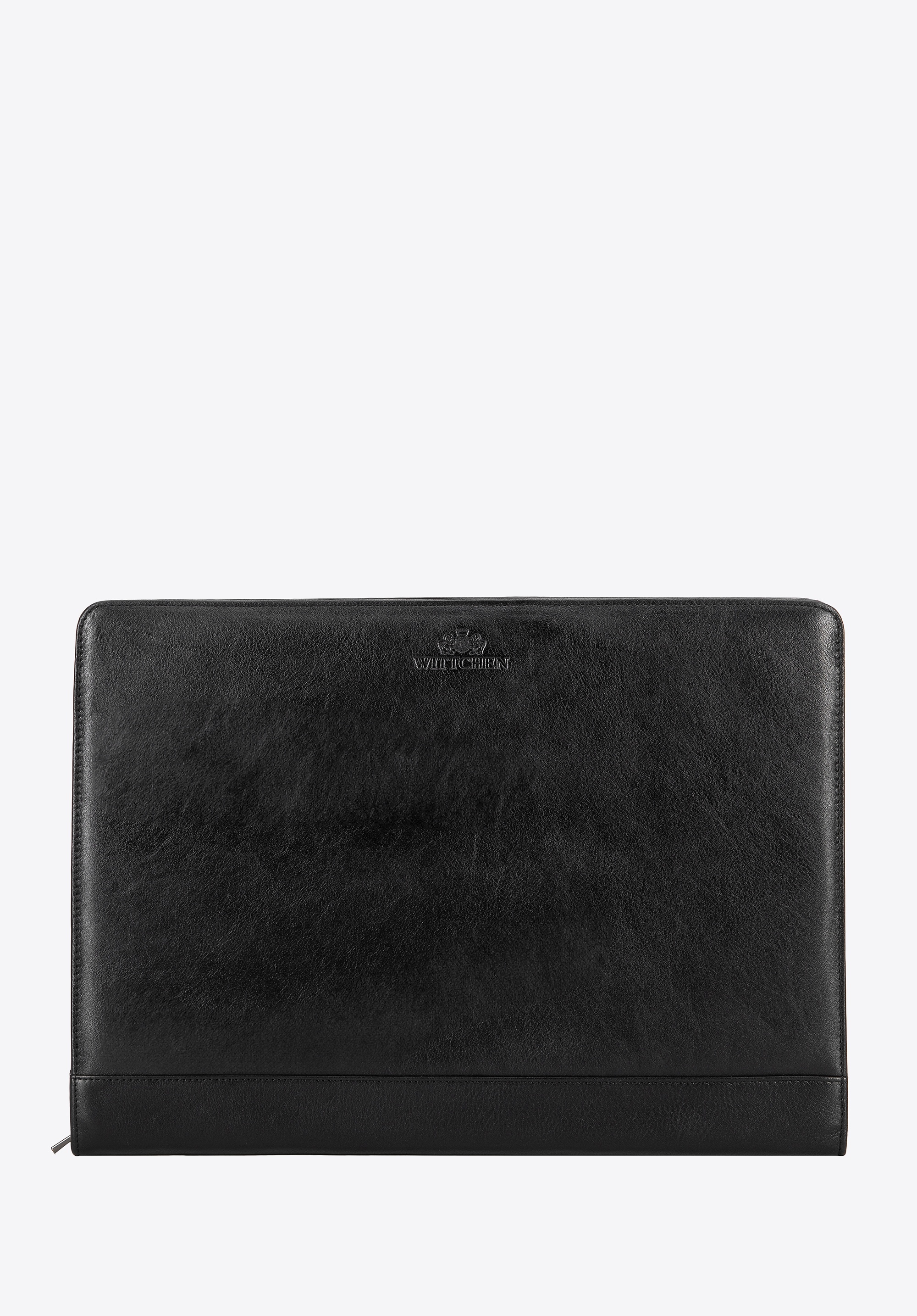 Dodatkowe rabaty - Aktówka ze skóry naturalnej z ochroną RFID czarna