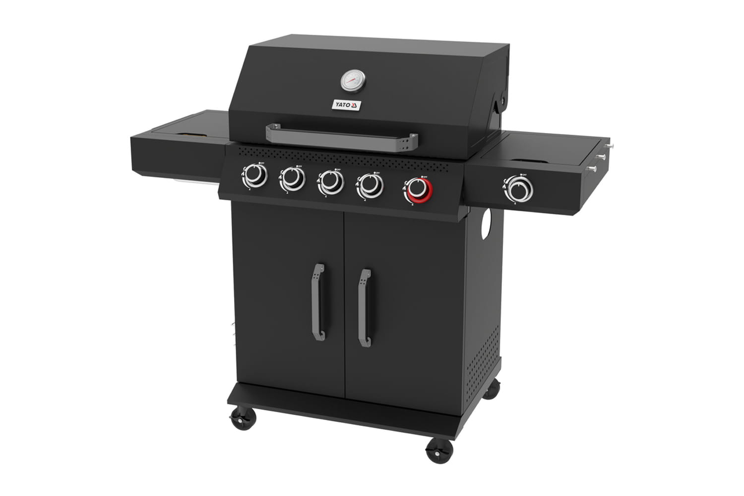 Grill gazowy Yao 5 + 1 z szafką czarny | YG-20031