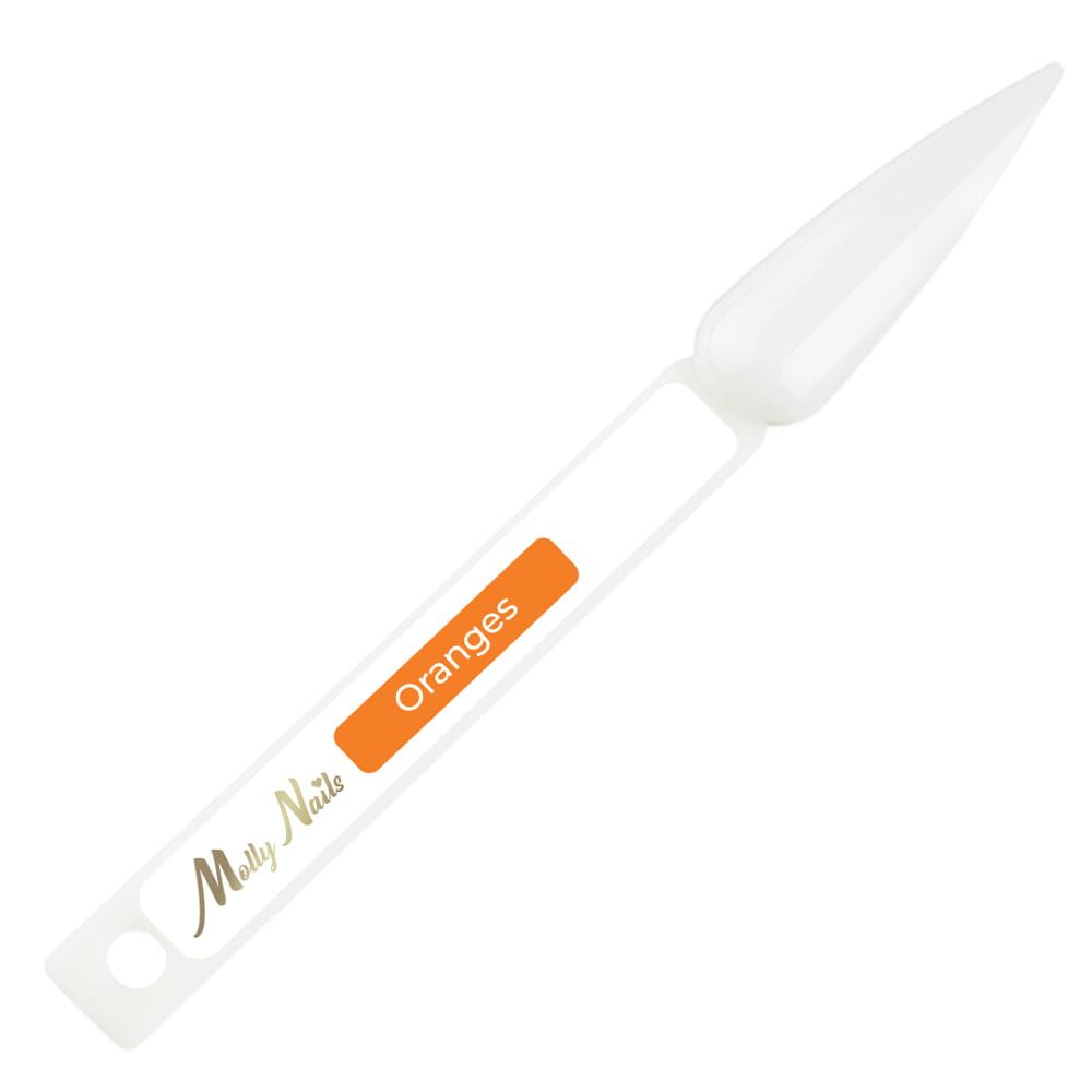Wzornik do pomalowania patyczek Molly Nails Oranges