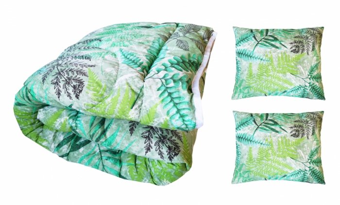 Kołdra poliestrowa LETNIA 160x200 + 2 poduszki 70x80 ProduktPolski