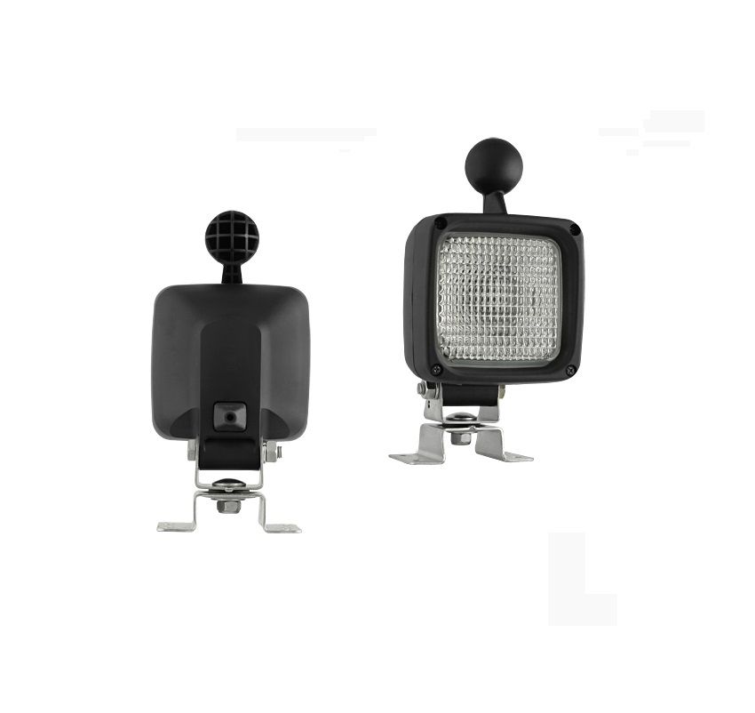 Halogenowa lampa robocza z uchwytem omega i złączem AMP Faston LKR5.35566 Wesem