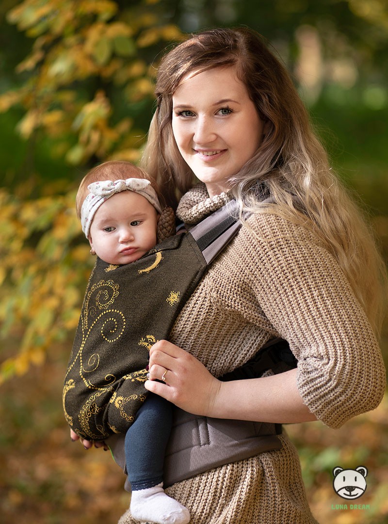 Nosidełko regulowane Grow Up Wrap: Luna Gold