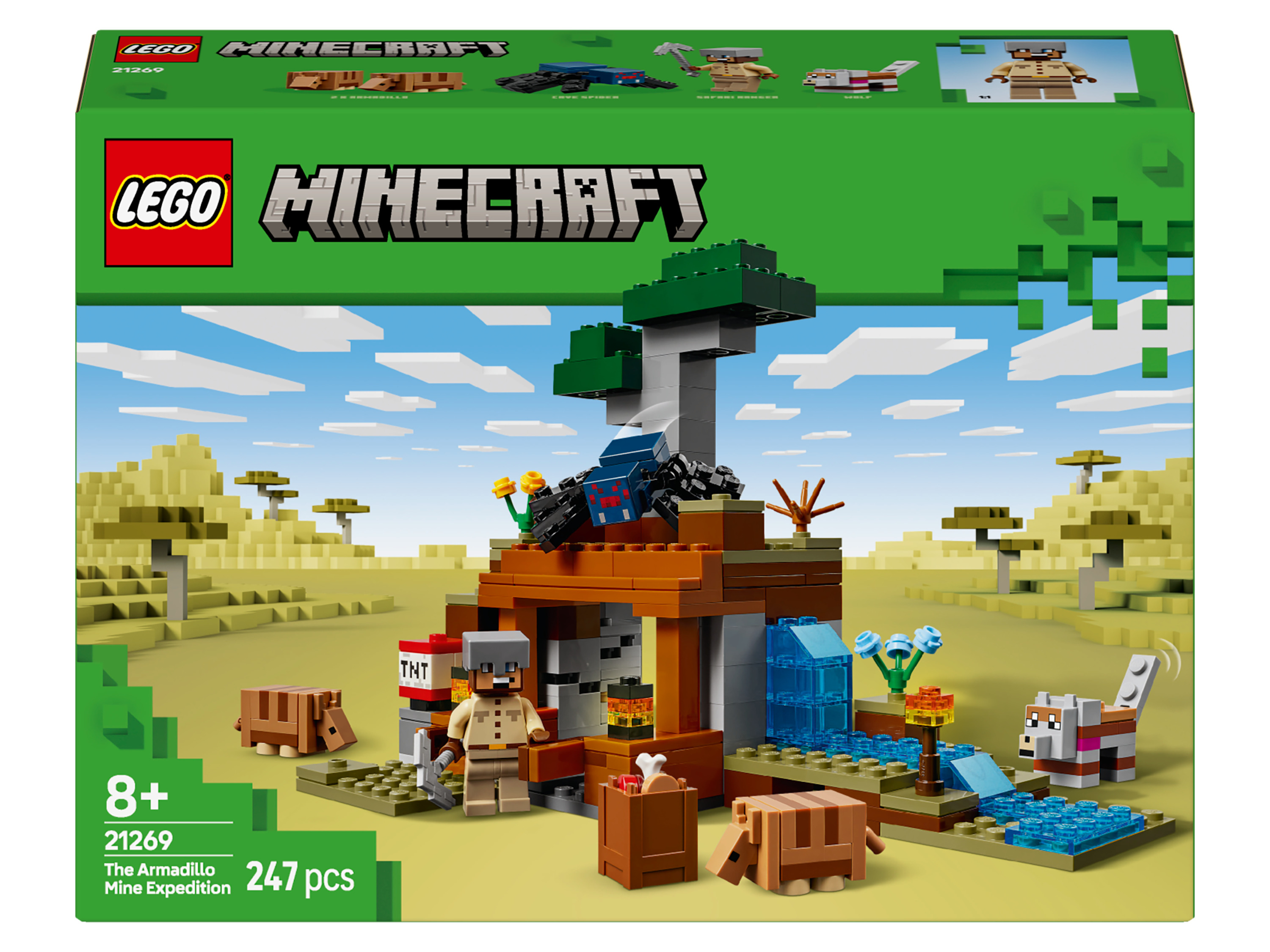Lego Minecraft Zestaw klocków Lego 21269 Ekspedycja do Kopalni Pancernika
