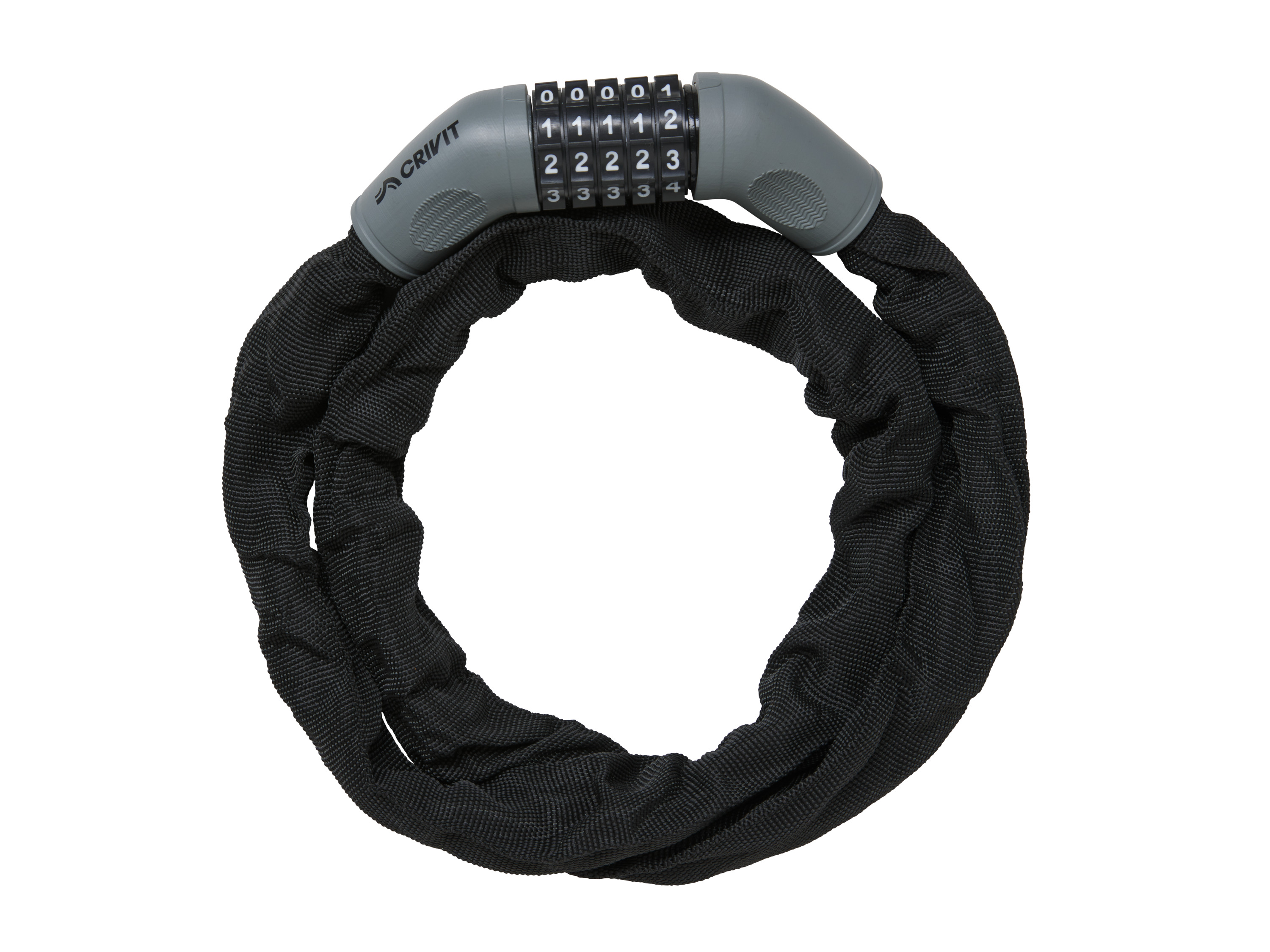 Crivit Łańcuch zabezpieczający do roweru Zamek łańcuchowy z kodem numerycznym