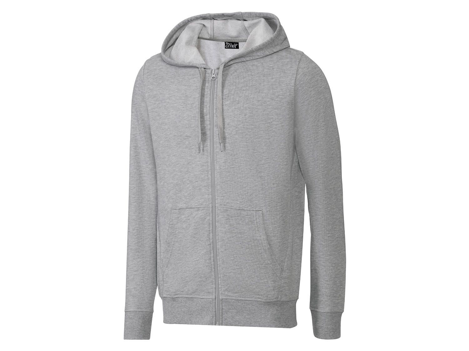 Crivit Bluza dresowa męska, 1 sztuka Szary, L 52/54