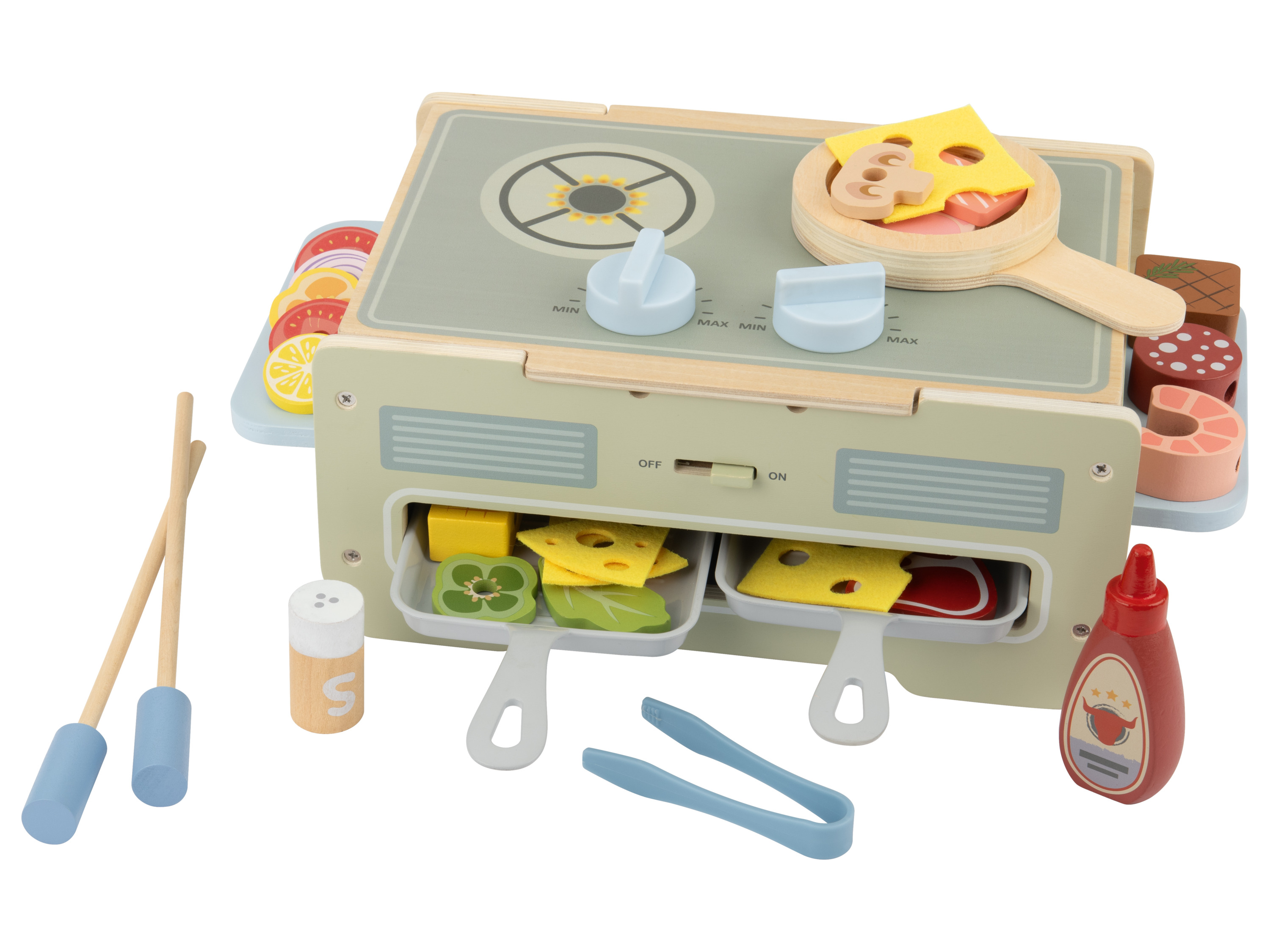 lupilu Drewniany grill stołowy lub drewniana piekarnia i kawiarnia Grill stołowy