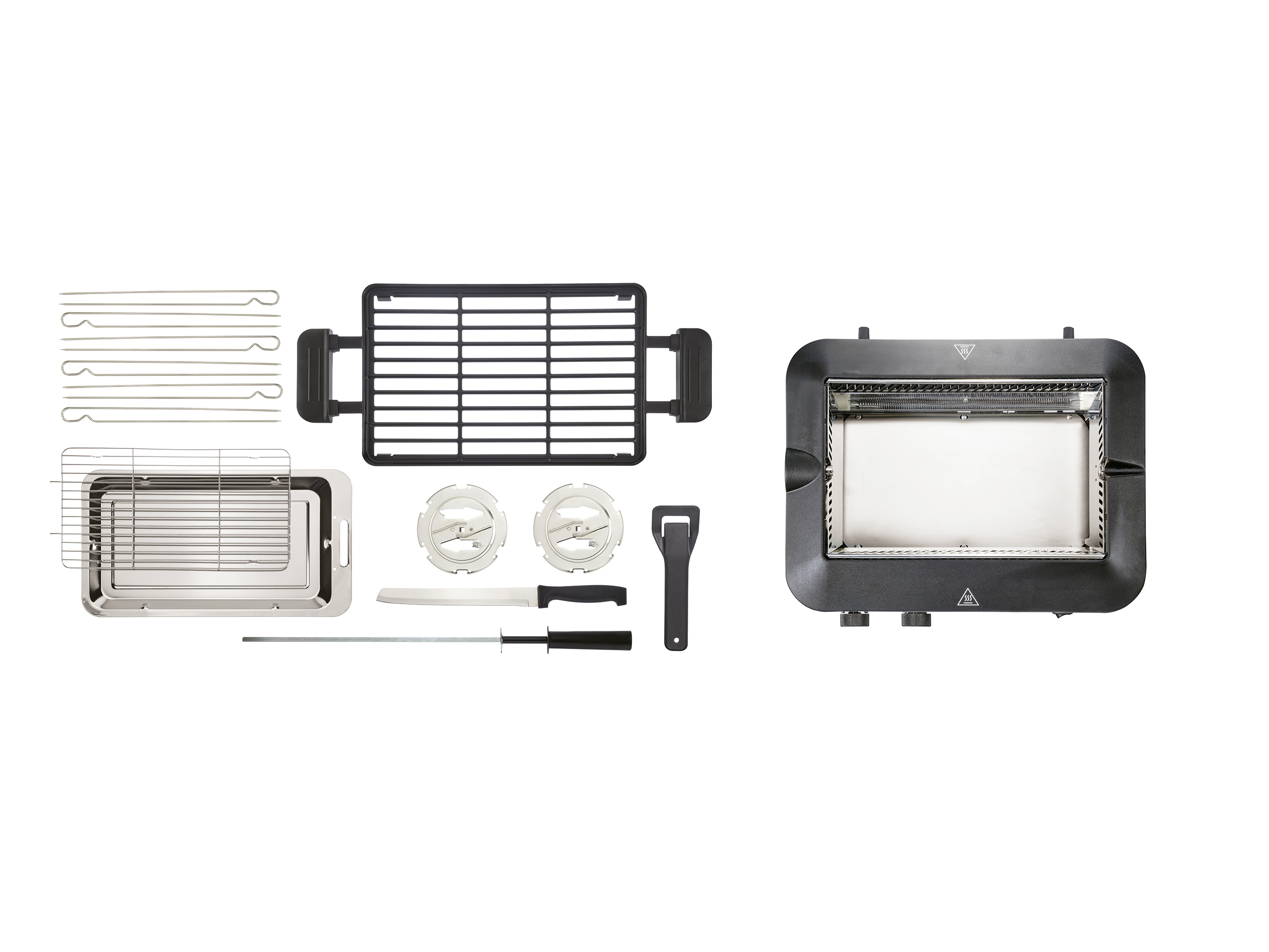 Silvercrest Kitchen Tools Grill wielofunkcyjny Smeg 1600A1, z funkcją kebab