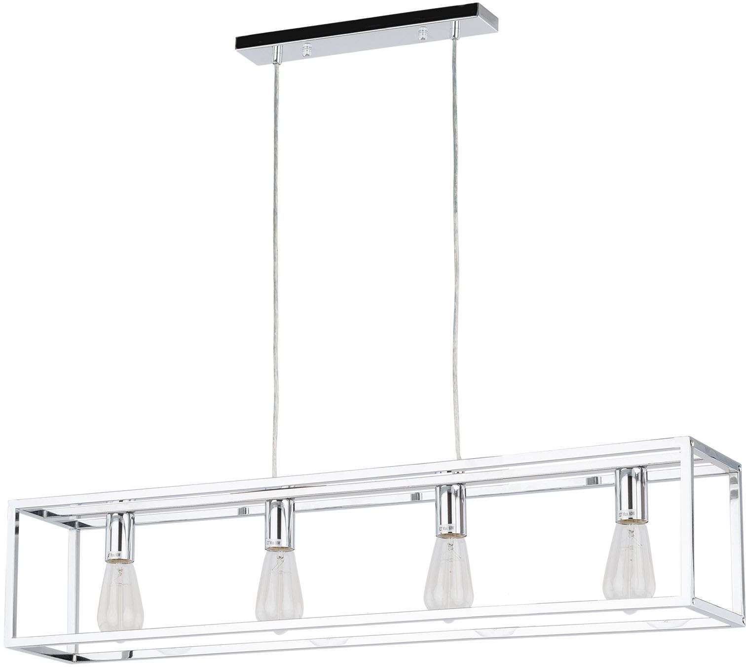 Darmowa Dostawa - Lampa wisząca 4x60 W chrom Italux Sigalo MDBR4366D4CH