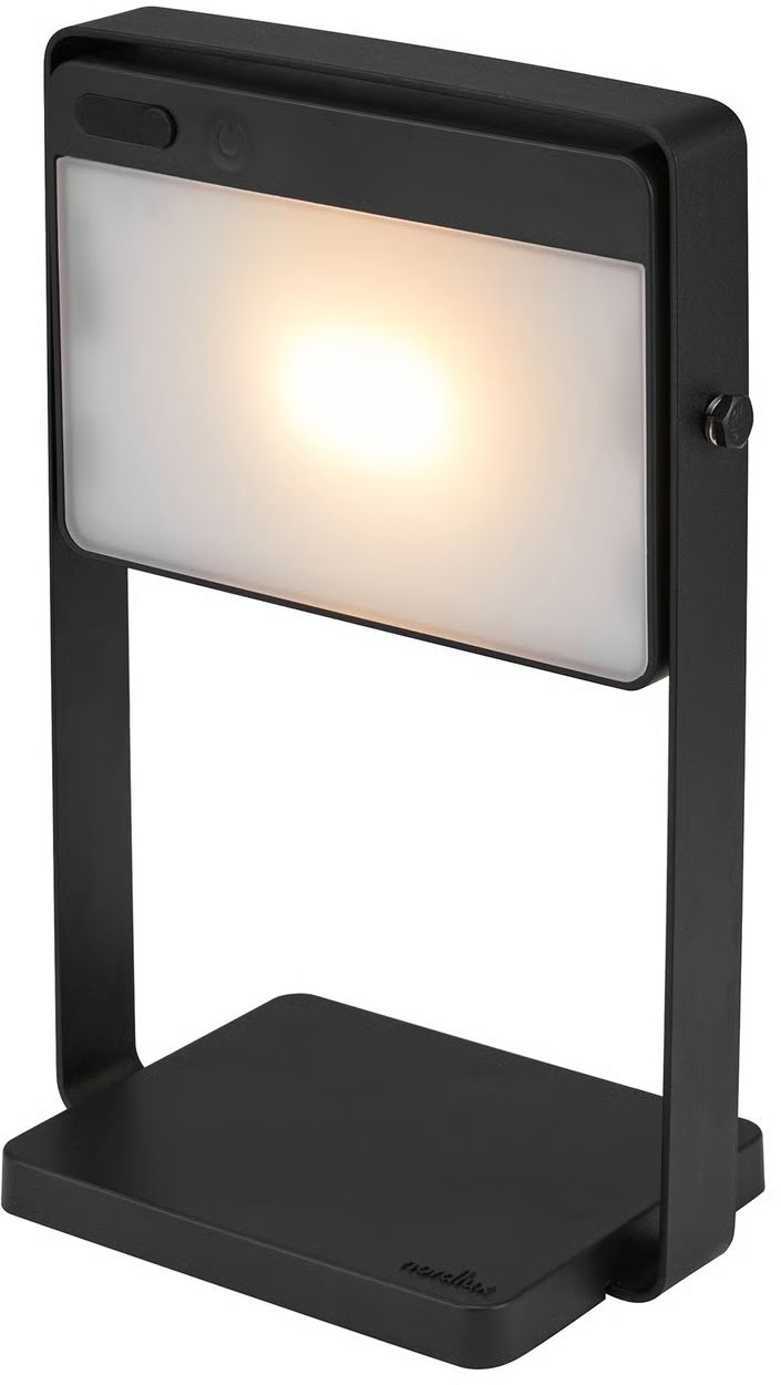 Darmowa Dostawa - Lampa solarna stołowa 1x3.5 W czarny Nordlux Saulio Solar 2418035003