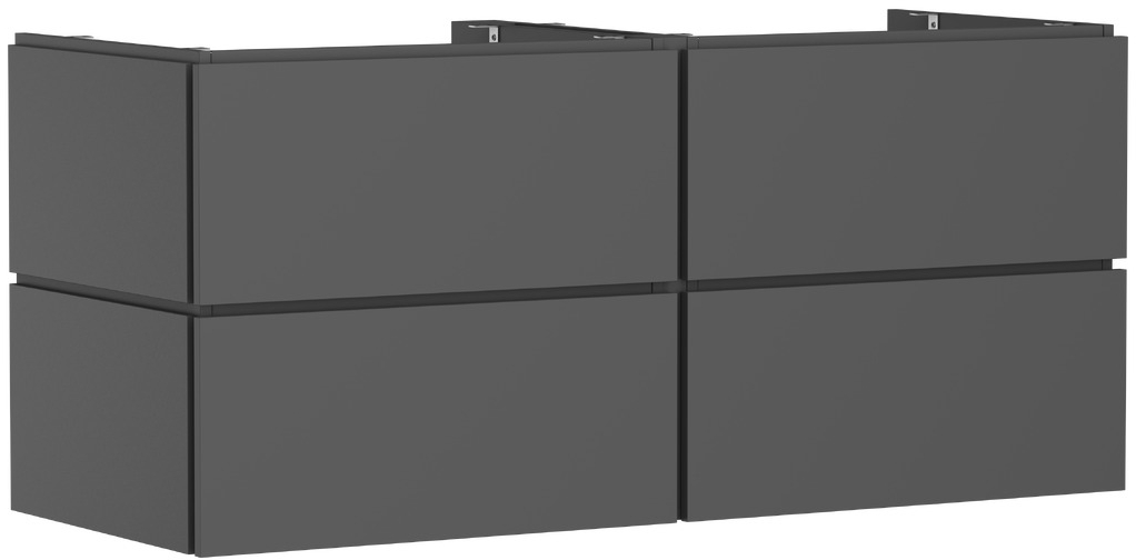 Darmowa Dostawa - Szafka 137.5x55x62 cm podumywalkowa wisząca szara Hansgrohe Xilesa E 54306760