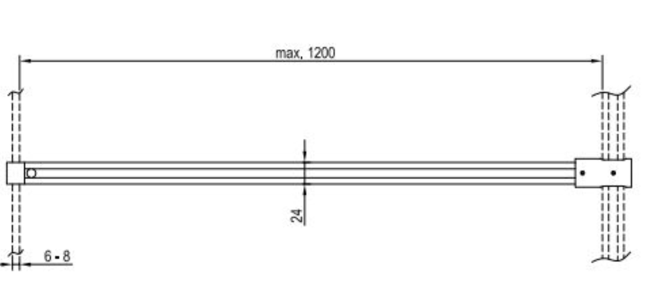 Darmowa Dostawa - Element łączący Ravak Walk-In Wall GWD01000E008