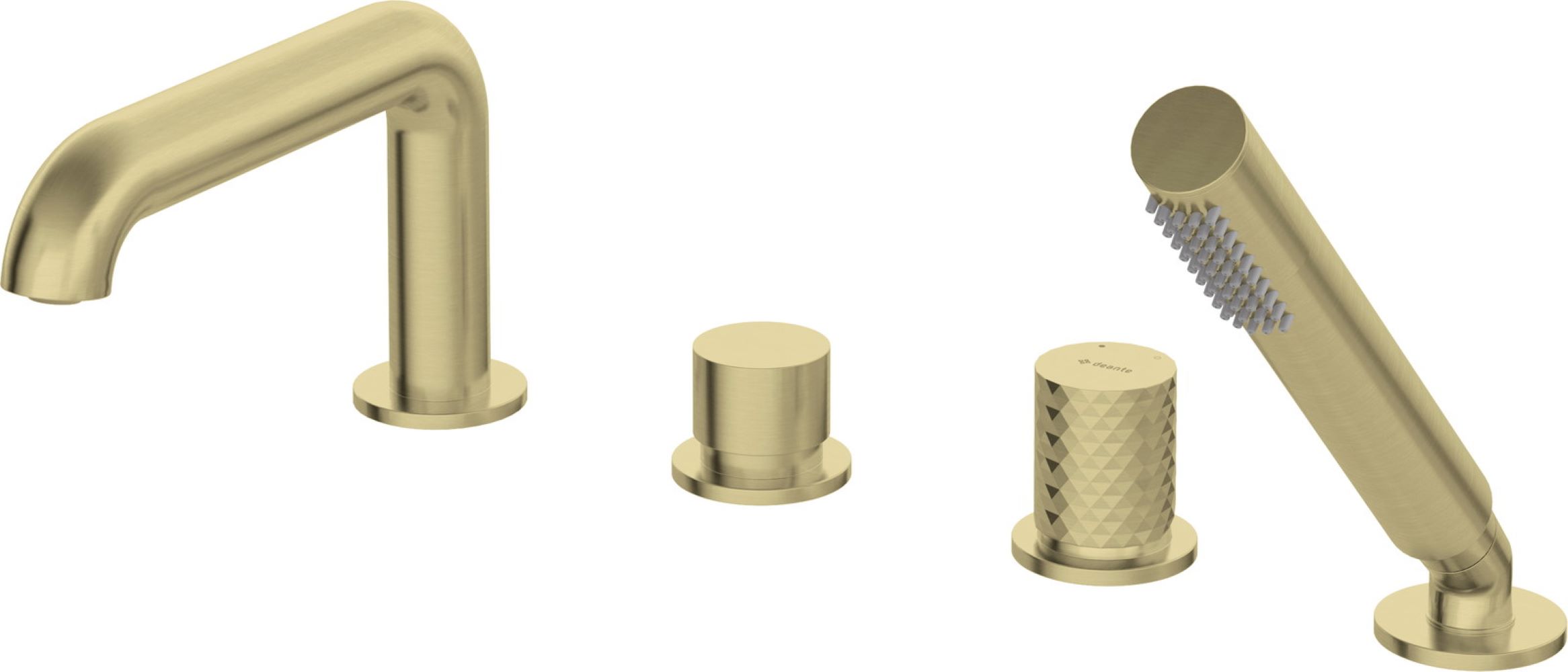 Darmowa Dostawa - Bateria wannowo-prysznicowa nawannowa złota Deante Silia Hexa BHSR14M
