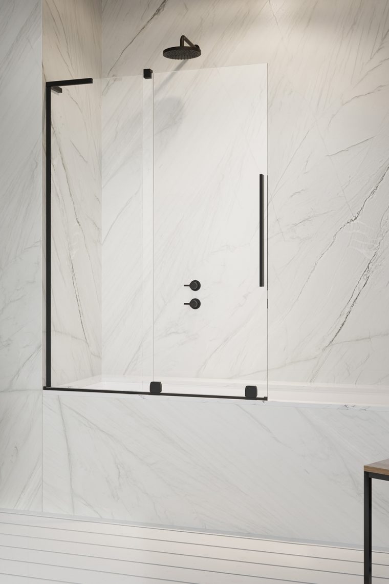 Darmowa Dostawa - Drzwi parawanu 2-częściowy Radaway Furo SL Black PND II 103095385401L