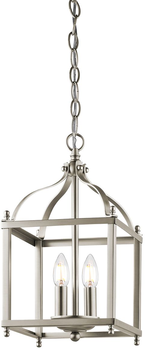 Darmowa Dostawa - Lampa wisząca 2x60 W nikiel Elstead Lighting Larkin KLLARKINPSNI