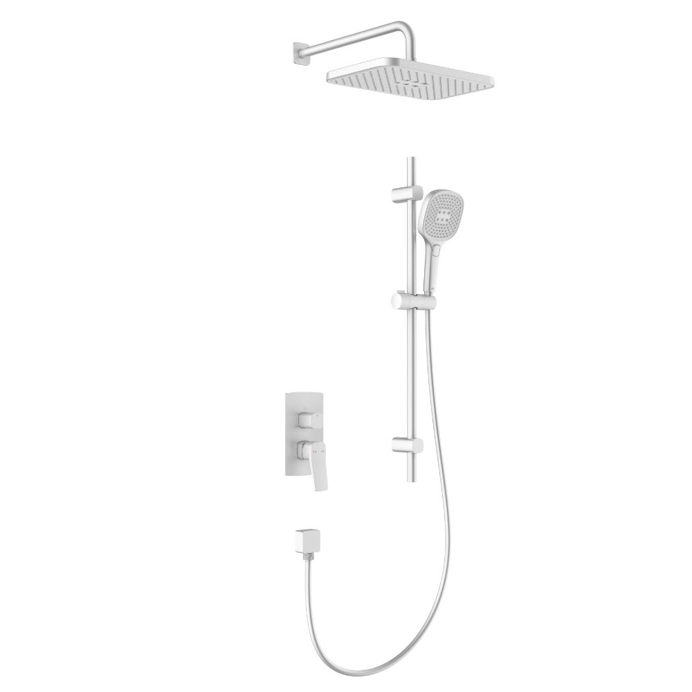 Darmowa Dostawa - Zestaw prysznicowy podtynkowy z deszczownicą biały KFA Armatura Malaga White 452930144